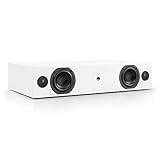 Nubert nuBox AS-225 Soundbar Testsieger | Stereobar für HiFi & Musikgenuss | TV-Lautsprecher mit Bluetooth aptX | Soundbase mit 2 Wege Technik | vollaktive Stereobase für Spitzenklang | Sounddeck Weiß