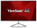 Viewsonic VX2476-SMH 60,5 cm (24 Zoll) Design Monitor (Full-HD, IPS-Panel, HDMI, Eye-Care, Eco-Mode, Lautsprecher, 3 Jahre Austauschservice) Silber-Schw