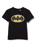 Batman Jungen Bobatmots002 T-Shirt, Noir, 134