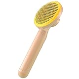 MKML Cat Brush, Cats Grooming Smoothing Brush, Self Cleaning Slicker Brushes for One-Click Cleaning Shedding Removes Loose Undercoat (Pink)