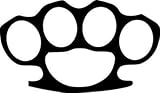 JDM BRASS KNUCKLE DUSTERS drift street racing car decal Sticker Vinyl die cut BLACK by BLASTED RAT