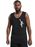 JACK & JONES Male Tanktop Print mit Basketball-Legenden LBlack