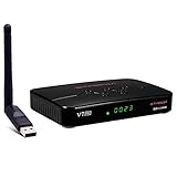 Etlephe GTMEDIA V7 Pro Sat Receiver DVB-T/T2 DVB-S/S2/S2X Receiver Combo Full HD 1080p H.265 HEVC 10bit mit Antenne WiFi USB/CA Karte Slot, Unterstützung YouTube CCcam autoBiss PVR Aufnahmefunk