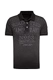 Camp David Herren Poloshirt aus Flammgarn mit U