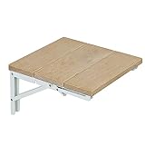 SANJIANG Schuhhocker Wandmontierter Klappbarer Aus Massivholz Ultradünner Verdeckter Veranda-Stuhl Belastbarkeit Von 100 Kg Slim Mini Wandhocker Für Eingangs Korridor Bad Foyer Balkon,30x31.5cm-B