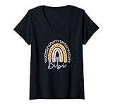 Damen Rainbow Bibi Life Lustiges niedliches Bibi T-Shirt mit V