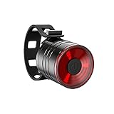 Rechargeable Bike Rear Light, Super Bright 200LM Aluminum Taillight, Quick-Release, Waterproof, 3 Light M