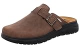 Rohde Herren Hausschuhe Pantoffeln Leder Viterbo 6992, Größe:42 EU, Farbe:B