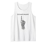 Steampunk-Zeichnung Mechanische Hand zeigt Steampunkary Tank Top