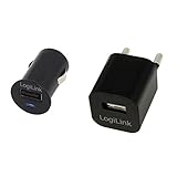 LogiLink PA0076 USB-Reiseadapter Set schw