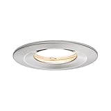 Paulmann 93882 LED Einbauleuchte Coin flache Einbaustrahler Slim Deckenspot rund 6,8W Eisen Einbaulicht dimmbar IP65 strahlwassergeschü