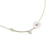 Halskette Männer Halskette Frauen Anhänger Halskette Mode Margerite Blatt Blume Anhänger Halskette Halskette Halskette Dame Frauen Schmuck Sommer Schmuck Zubehör Halskette Jungen Mädchen Geschenk