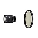 Sony SEL-24105G G Standard Zoom-Objektiv (24-105 mm, F4, OSS, Vollformat, geeignet für A7, A6000, A5100, A5000 und Nex Serien, E-Mount) schwarz & Amazon Basics Zirkularer Polarisationsfilter - 77