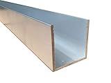 Aluminium U-Profil Aluprofil Alu U-Schiene Aluminiumprofil U-Leiste blank AlMg (40 x 40 x 40 x 3 mm, Länge: 500 mm)