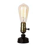 Injuicy Loft Vintage Industriellen Steampunk Metall Schreibtischlampen Antiken Eisen Basis Schreibtisch Licht Tisch für Wohnzimmer S