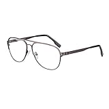 Lesebrille Herren 1,5 Photochromen, asphärische Bifokallinse Outdoor Lesehilfe Sehhilfe Aviator Sonnenbrille mit Stärke+1,00 bis +3,00 Dioptrien- UV400 / Anti Glare (+1.50,Gungray Frame)