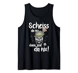 Scheiss da nix dann feid da nix Trachtenshirt Herren Tank Top