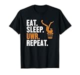 Eat Sleep UWR Repeat Sporttaucher UWR Unterwasserrugby T-S