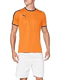 PUMA Herren T-shirt, GOLDEN POPPY-Puma Black, L