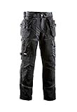 Dimex 676 HT-Hose Arbeitshose atmungsaktiv, Bundhose, Professional Workwear Herren und Damen, lang, Schwarz/Grau 54