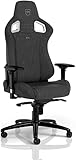 Noblechairs Epic TX Gaming Stuhl, Bürostuhl, Schreibtischstuhl, Atmungsaktives Textilgewebe, Kopf- und Lendenstütze, Entwickelt für Nutzer bis 120 kg, (Anthrazit, Textilgewebe)