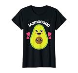 Damen Avocado schwangere Mamacado Babybauch Geschenk für Mütter T-S