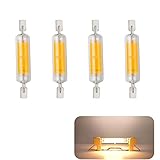 LED Leuchtmittel R7S LED 78mm 4PCS Neutrales Licht Dimmbar 10W Glühbirnen Ersetzt r7s 100W Halogen 360° Abstrahlwinkel Highlight LED Bulbs Kein Flackern, COB LED Linear für Baustrahler, Deckenlamp