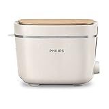 Philips HD2640/10 Conscious Collection Toaster, biologischer, 100% recycelter Kunststoff, 8 Bräunungsstufen, C