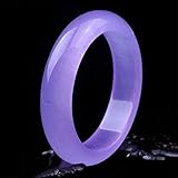 Frauen-Armband, Klassisches Lila Jade-Armband-Armband, Schmuck Natürliche Jadeit-Jade-Armbänder Mit Geschenkbox, 54-62 Mm (58) M