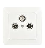 HEITECH Antennensteckdose TV/Radio/SAT UP, CE