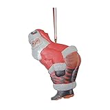 Kreative Lustige Harz Figur Weihnachtsdekoration 2021, Weihnachtsbaum Hängen Anhänger Ornamente Home Weihnachten Dekor 2022 Neues Jahr (Color : D)