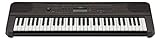 Yamaha Digital Keyboard PSR-E360DW, dunkle Walnuss – Digitales Einsteiger-Keyboard mit 61 Tasten mit Anschlagdynamik – Portable Keyboard im vielseitigen Design für jeden W