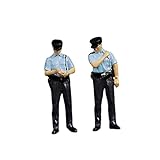 SM SunniMix 2 PCS Miniatur 1:64 Polizeifiguren Menschen Charakter Puppe Modelleisenbahn Landschaft DIY Bausätze Layout Spielzeug