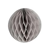 Kinder Jungen Mädchen Taufe Dekor 6' 8' 10' 12' Multi Size Round Paper Ball Honeycomb Pink Blue 10 Stück Hochzeit Party Favor Laterne-Grau, 8inch (ca. 20cm)