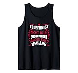 Nicht alle Superhelden tragen einen Umhang - Telefonist Tank Top