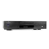 auna AV2-CD509 CD Player HiFi - CD Player mit USB, CD Spieler mit 40 Senderspeicher, optischer Ausgang, koaxialer Ausgang, Line-Ausgang, Fernbedienung, g