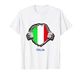 Italienisches Herz Flagge Italien Fußball Team Fan Trikot T-S