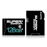 128GB Micro-SD-Karte 128 GB Speicherkarte, TF-Karte mit Adapter für Kamera (Klasse 10 High Speed), TF-Speicherkarte für Telefon-Computer-Spielekonsole, Dash-Cam, Camcorder, GPS, E-Reader, Drohne…