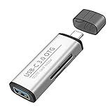 Multifunktionaler Typ C OTG-Kartenleser mit USB-Buchse für PC USB 3.0 Lesen TF Speicherkartenleser Adapter Computer Silb