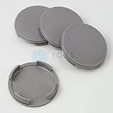 4 x Nabenkappen Nabendeckel Felgendeckel 60,0-56,0 mm - ZA1327 - dunkelg