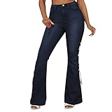 Briskorry High Waist Ripped Jeans Damen Jeanshosen Löcher Skinny Jeans Hose Damen Zerrissene Destroyed Denim Jeans Relaxed Damen Stretch Slim Fit Gerissene Kaputte Hose Jeans Leggings Frauen Groß