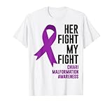 Her Fight is My Fight Chiari Malformation Awareness Ribbon T-S