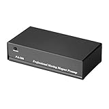 Hama Stereo Phono-Vorverstärker PA 506 (für Plattenspieler, inkl. Netzadapter 230V/50Hz, 3000mA, Cinchkabel 0,9 m) schw