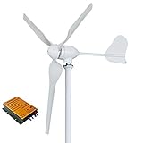 1000W Windkraftturbinen-Generator 12V 24V 48V Windkraftanlagen mit MPPT-Controller und Off-Grid-Wechselrichter Energie für den Heimgebrauch hohe Effizienz (mit MPPT-Controller, 12V)