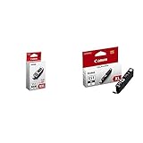 Canon 8049B001 Tintenpatrone PGI-555XXL PGBK, Extra hohe Kapazität, schwarz & Tintenpatrone CLI-551 XL BK - Druckertinte schwarz hohe Reichweite 11 ml für PIXMA Tintenstrahldrucker ORIGINAL