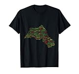 Kurdistan Karte - mit Namen kurdischer Städte T-S