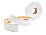 PVC Weichsockelleiste Selbstklebend WEIß Knickleiste Sockelleiste Bodenleiste, 32x23mm, 5 M