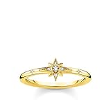 Thomas Sabo Ring für Damen Stern goldfarben TR2317-414-14-54 Ringgröße 54/17,2