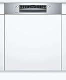 Bosch SMI4HAS48E Serie 4 Smarter Geschirrspüler integriert, 60 cm breit, Besteckkorb, Made in Germany, Silence Programm besonders leise, Extra Trocknen auf Knopfdruck