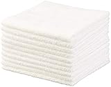 Sichler Beauty Microfasertücher: Mikrofaser-Kosmetiktücher zur Gesichtspflege, 10 Stück, weiß, 30x30cm (Gesichts-Tücher)